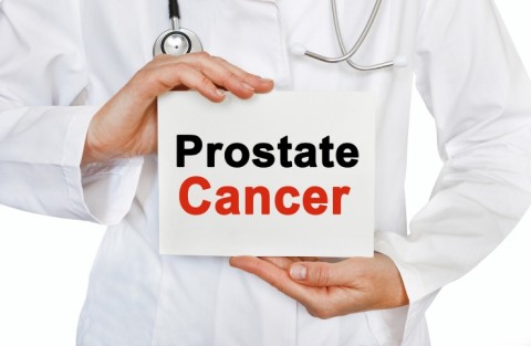 Prostate Cancer Sign in Doctors Hands