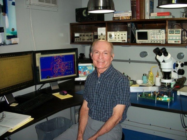 Ken in His Engineering Lab